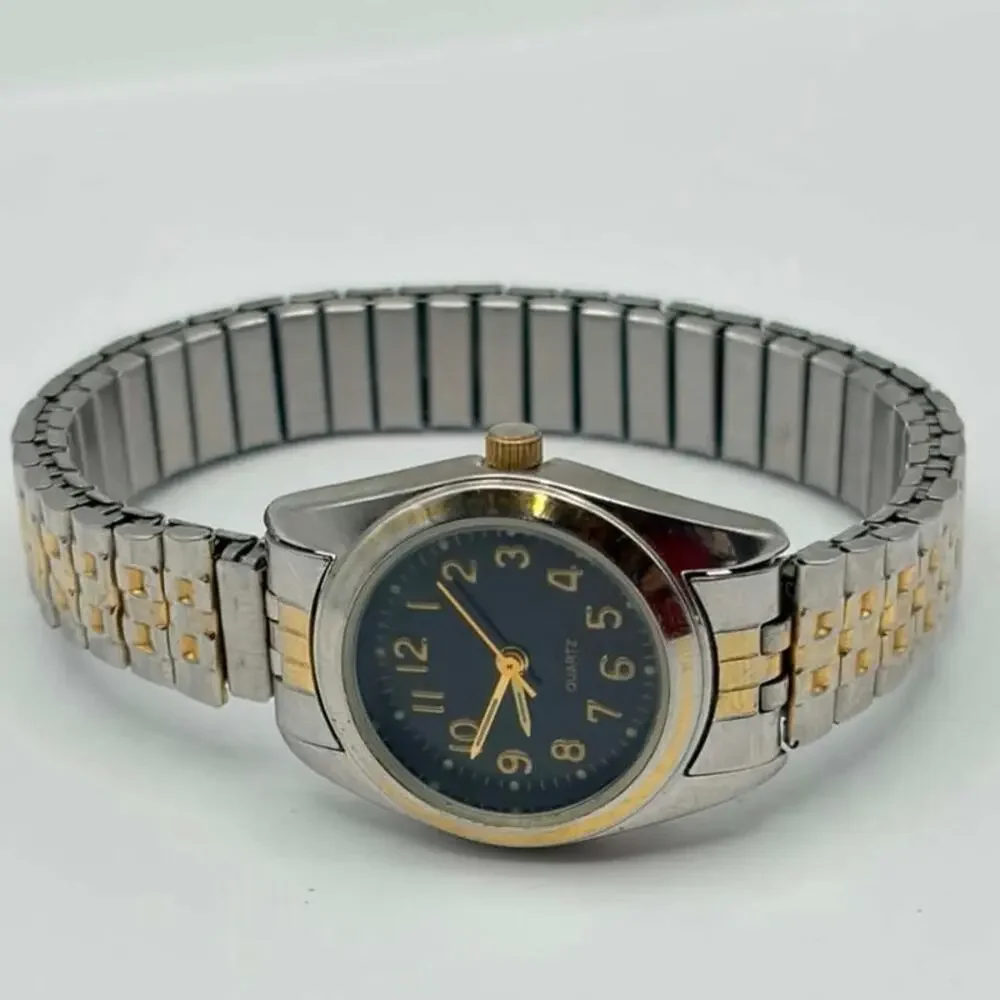 Silver & Gold Retro Watch